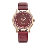 Mulheres Quartz Assista Two-color Dial Belt Assista