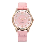 Mulheres Quartz Assista Two-color Dial Belt Assista