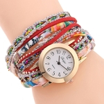 Mulheres Quartz Strap rel¨®gio de pulso Casual Simples Moda Decora??o do presente YU006