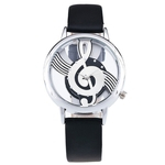 Mulheres rel¨®gio de pulso Lady Quartz rel¨®gio redondo Padr?o Dial M¨²sica Assista 1939