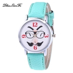 Mulheres Rel¨®gios de Luxo Feminino PU Leather Strap Rodada Dial os rel¨®gios de quartzo Z1046-A