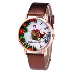 Mulheres Rel¨®gios de Luxo Magro PU Leather Strap Rodada Dial rel¨®gio de quartzo ZLF0405