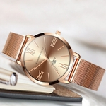 Women Watches Rose gold Ladies Bracelet Watch Quartz Dress Wristwatch