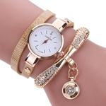 Mulheres Relógios Moda Casual pulseira relógio mulheres Relógio de couro strass analógico relógio de quartzo Relógio Feminino Montre Femme P20