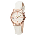 Mulheres Relógios Universal PU Leather Strap Rodada Dial relógio de quartzo melhor presente