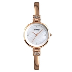 Mulheres Simples Diamante Shell pulseira relógio mostrador redondo Cadeia Moda Watch