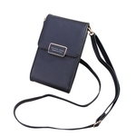 Mulheres Simples Sólida carteira de couro colorida Moda Zipper Single-Ombro Bag