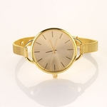 Mulheres ultrafinos quartzo relógio com Alloy malha pulseira relógio de pulso Ornamento do presente Clothing shoes and jewelry