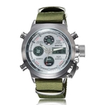 Multi funcional relógios de montanhismo esportes dominador à prova d 'água masculino formulário de quartzo relógio militar de nylon Tactical LED relógio de pulso