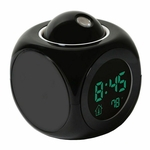 Alarme Multifuncional Relógio LED Projeção de voz Talking Clock