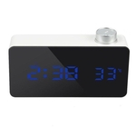 Multifuncional Noiseless espelho relógio digital de Tempo Night Light Led Relógio Despertador Snooze emissor de luz Desktop Clock A30