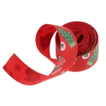 Natal Vermelho Algodão Fita Presente Embrulho Pacote Decoração De Natal Diy 5 Yd