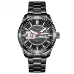 Naviforce Men Quartz Relógio Semana Data Waterproof Luminous Stainless Steel Relógio de pulso Empresas