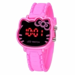 New Cute Girl Assista desenhos animados Kid LED Student Moda Watch elétrica