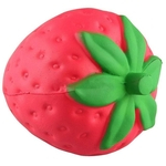 New Hot Sale mole morango bonito lenta Nascente Anti Stress Reliever Squishies Toy Squeeze QA11 Presente engraçado do Natal Brinquedos