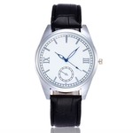 New Women Men Watch Moda Casual Leather Strap Quartz rel¨®gio de pulso BK