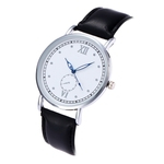 New Women Men Watch Moda Casual Leather Strap rel¨®gio de pulso de quartzo