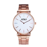 New Women Watch Stainless Steel Rel¨®gio Masculino Quartz Mesh Belt Rel¨®gio de pulso Casual