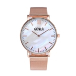 New Women Watch Stainless Steel Rel¨®gio Masculino Quartz Mesh Belt Rel¨®gio de pulso Casual