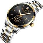 NIBOSI 2020 Aço inoxidável Casual Mens Relógios Top Marca de luxo Original Analog Watch For Men Waterproof / Luxury Erkek Kol Saati