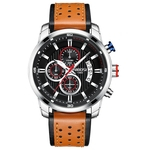 NIBOSI Homens Relógios Top Marca de luxo da marca Sports Watch For Men Waterproof cronógrafo de pulso Outdoor Relogio Masculino