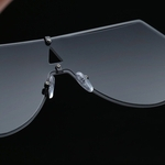 ¨²nicas Escudo Sunglasses grande frame Sun ¨®culos de metal Resin Lens BZ256