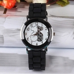 Niceday Clássico Silicone moda Women Watch simples relógio de pulso estilo Borracha de silicone Assista Casual