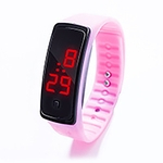 Niceday  de Display LED Digital pulseira relógio Crianças Estudantes Silica Gel Sports Watch