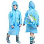 Engrossar Raincoat inflável Moda Mochila Student Raincoat dos desenhos animados