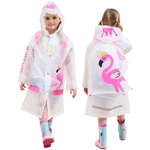 Engrossar Raincoat inflável Moda Mochila Student Raincoat dos desenhos animados