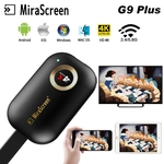 G9 Além disso 2.4G / 5.8G 4K sem fio HDMI Wifi exibição Dongle Espelhando Miracast Airplay DLNA Receiver para Android iOS Festivo Presente