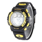 LAR Relógio de pulso bonito Pasnew impermeável Sport Led Digital para meninos das meninas crianças Childrens (amarelo)