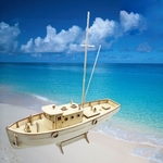 Summer Montadas Nurkse barco de pesca Modeling Crianças DIY Toy enigma