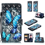 Niceday Para HUAWEI Honor 8X 3D colorido pintado Caixa do telefone do fecho magnético PU com cartão Slots Suporte Lanyard