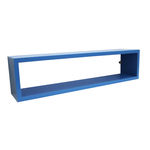 Nicho de Parede 60x15x12cm Mdf Azul para Coleções Enfeites Esmaltes - Tendência 078