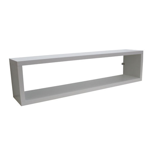 Nicho Decorativo de Parede MDF Branco 60x15x12cm