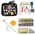 Novo 144 Pcs Relógio Kit de Ferramentas de Reparo Conjunto de Volta Caso Removedor Relógio Bateria Strap Kit de Reparo Abridor de Ligação Removedor de Barra de Mola