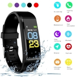 Novo ecrã a cores de tela pulseira full-touch marca inteligente Bluetooth 4.0 Heart Rate Monitor Monitor de sono para IOS Android