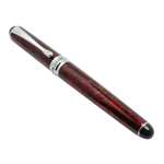 Novo Fino Vermelho Gelo Médio Nib Caneta Tinteiro Jinhao X750