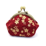 Novo Japonês E Tecido vento Coin Purse Handmade ouro bolsa Terminado Hot Stamping pequena bolsa