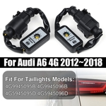 2 x Indicador de sinal de mudança de direcção dinâmico para automóvel LED Módulo traseiro para Audi A6 4G 2012 ~ 2018