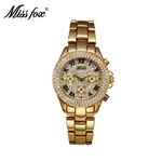 Novo produto recomendado relógio de venda rápidas das mulheres rodada da liga Europeia Malishi quartzo moda clássico relógio de diamantes das mulheres