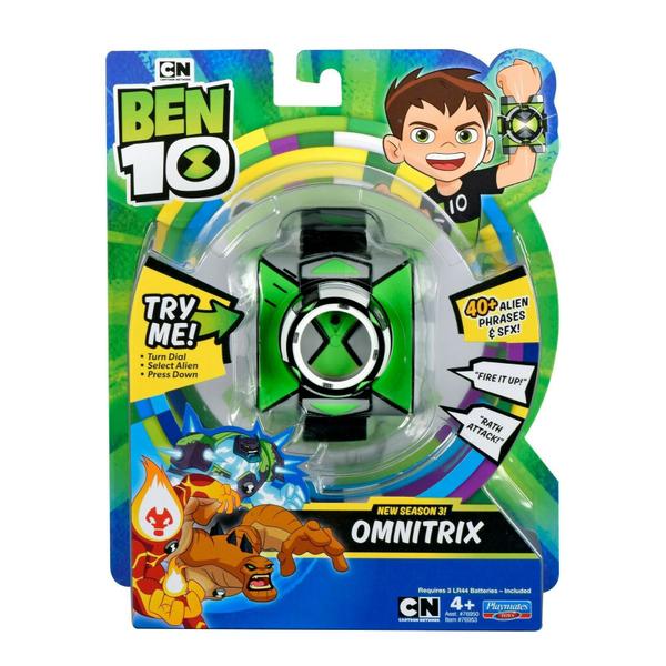 Novo Relogio Ben 10 - Omnitrix Série 3 - Luz e Som - Original - Playmates Toy