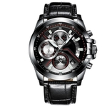 New Luxury watch Três olhos multi camada dimensional superfície homens # 039; s relógios multi funcional relógio de quartzo Pequenos segundos trabalho esportes pulso