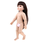 Npk Adorável 45 Cm Diy Plástico Articulado Nude Corpo Para 18 Polegada Bjd Menina Bonecas