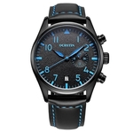 OCHSTIN GQ043C Moda Men Quartz Assista Luxo Leather Strap Sport Watch