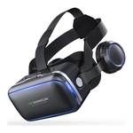 Óculos 3D Realidade Virtual Shinecon VR 6.0 Fone e Controle