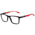 Óculos de Grau Mormaii Asana Preto e Vermelho Lente 5,2 Cm