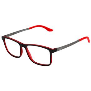 Óculos de Grau Mormaii Nagoia Aluminium Preto & Vermelho Lente 5,4 Cm