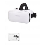 Óculos de realidade virtual 3D, Modelo G04.Cor Branco. Composição: ABS, lentes em resina
